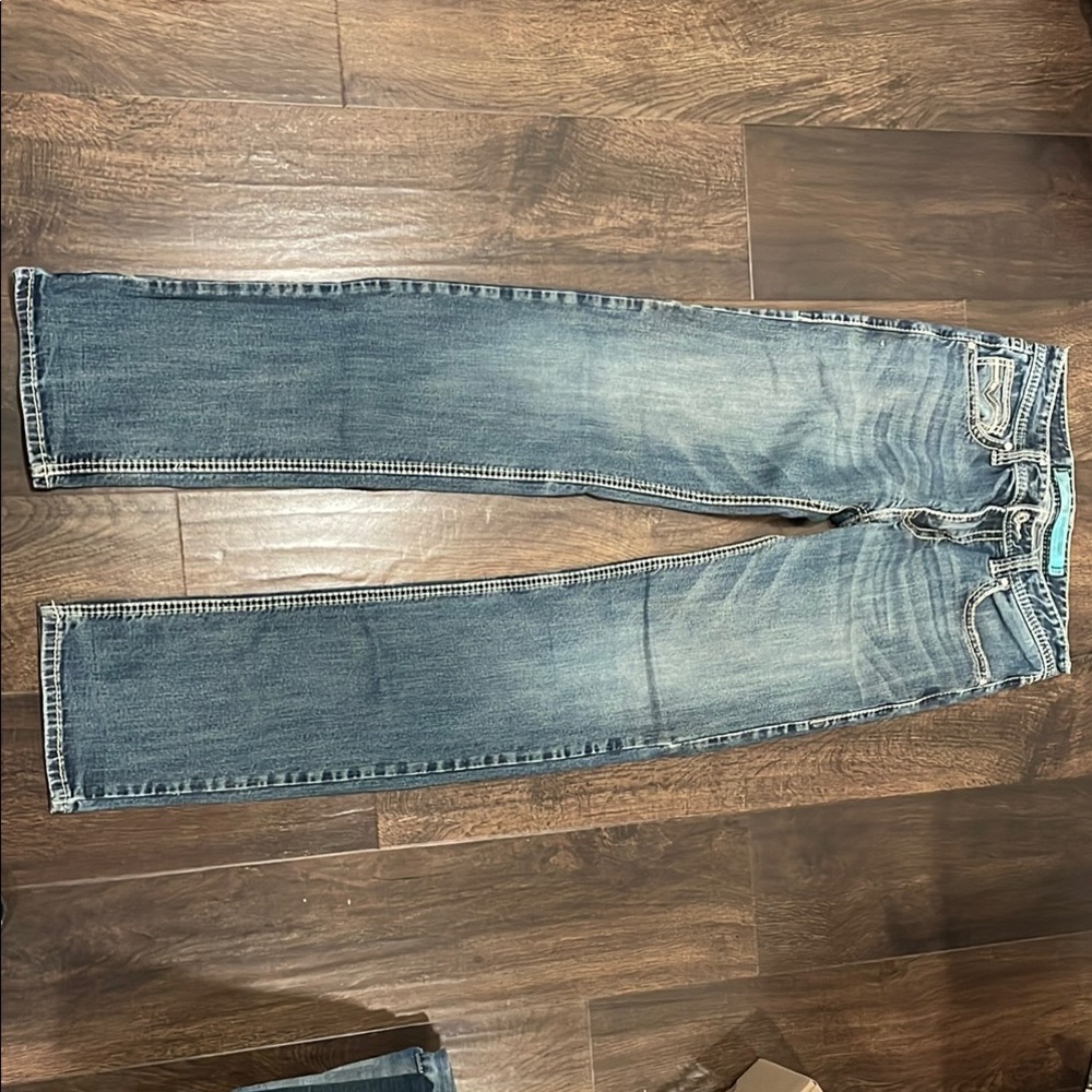 Men's Rock & Roll Denim Revolver Straight leg Slim Jean
